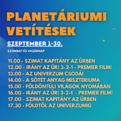 Planetáriumi vetítések