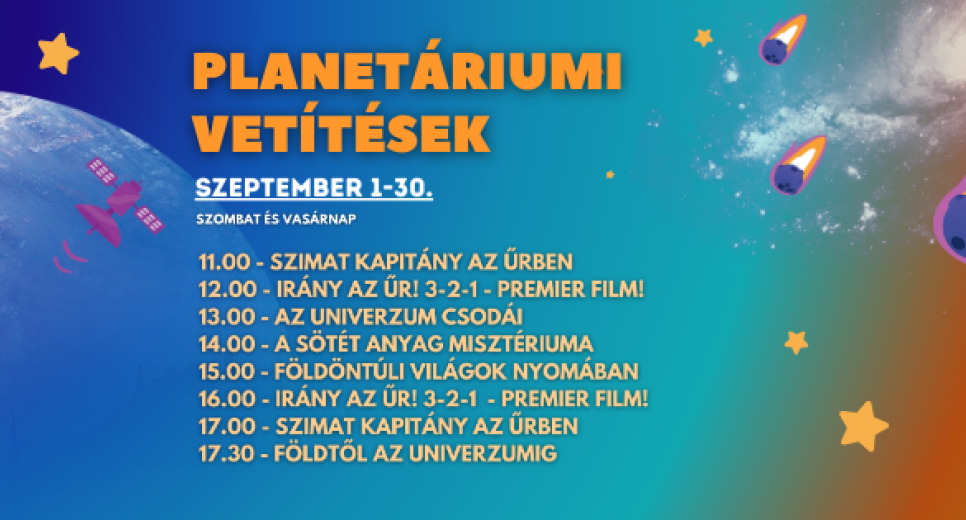 Planetáriumi vetítések
