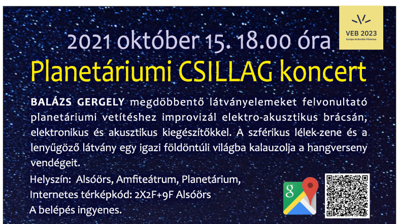 Planetárium csillag koncert