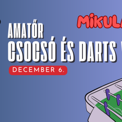 Amatőr csocsó és darts bajnokság